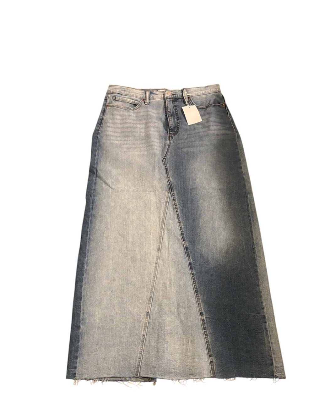 New With Tags Jessica Simpson Two-Tone Denim Maxi Skirt Women’s size 10